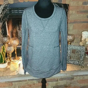 Lululemon Exaltation Pullover II Heather Speckled Black